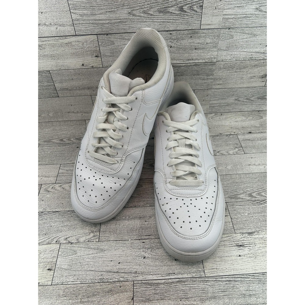 Nike Court Vision Low Shoes Mens Size 9.5 Classic Leather Sneakers CD5463-100‎